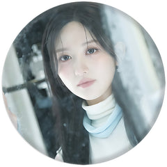 KPOP "LOVED IVE BEHIND" Badge Mirror Keychain