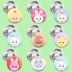 SKZ JINIRET BbokAri Badge Brooch 8pcs