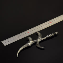 ER Game Black Blade 7.09 Inch Metal Craft Equal Scale Reduced Model Exquisite Ornament for Computer Desk