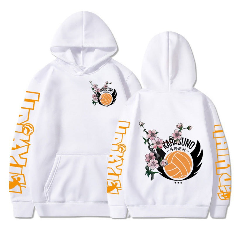 Unisex Karasuno Graphic Print Casual Hoodie