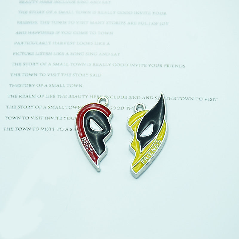 Deadpool and Wolverine Couple Necklace Accessories