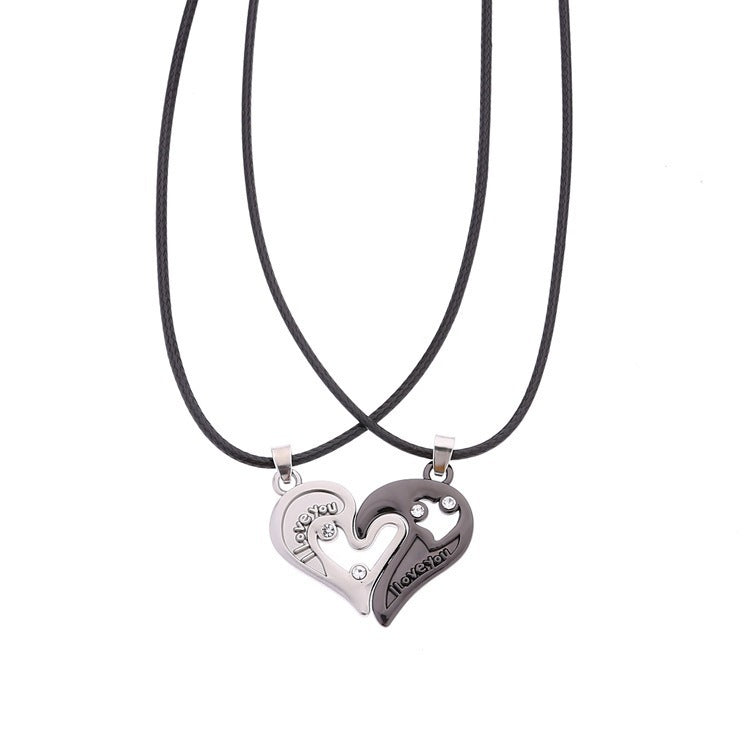 BEST FRIENDS Heart-shaped Pendant Necklace
