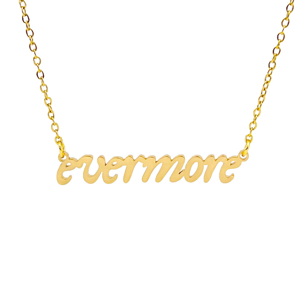 Exquisite Taylor Alphabet Logo Necklace