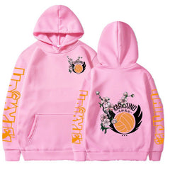 Unisex Karasuno Graphic Print Casual Hoodie