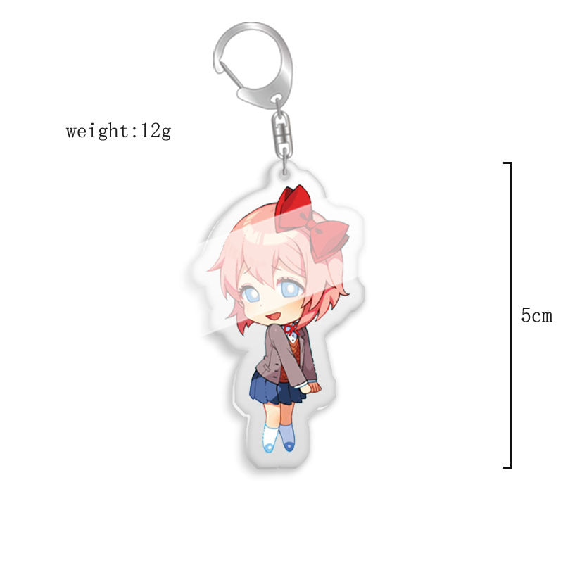 Monica Transparent Keychain Pendant