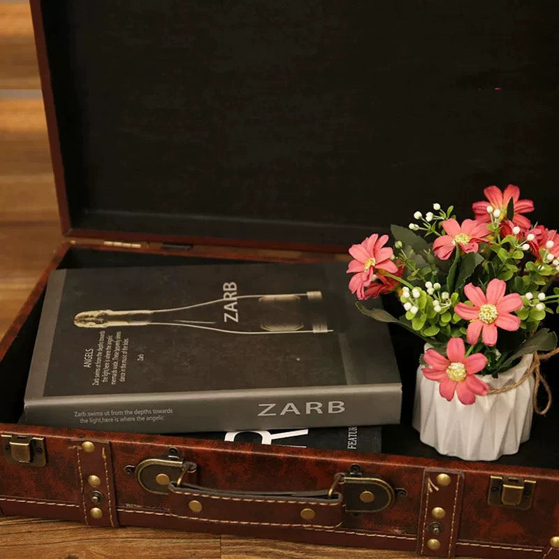 Vintage Anime Cosplay Antique Suitcase