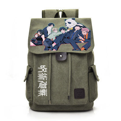 Retro Anime Canvas Schoolbag Backpack