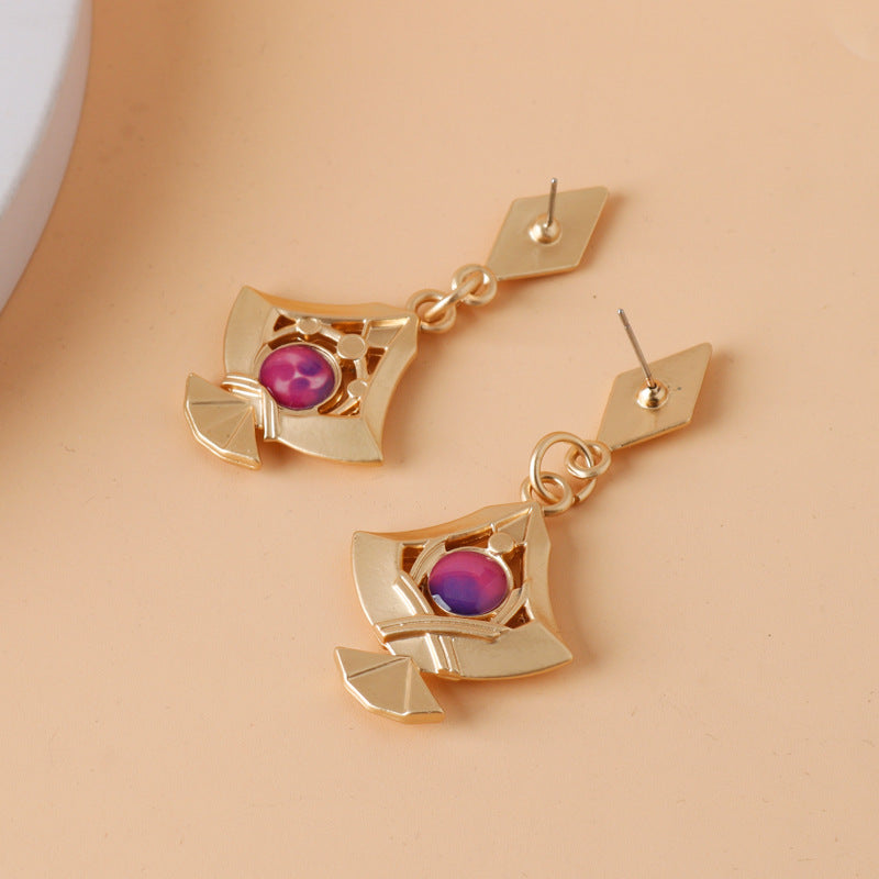 Retro Game Yae Miko Cos Earrings