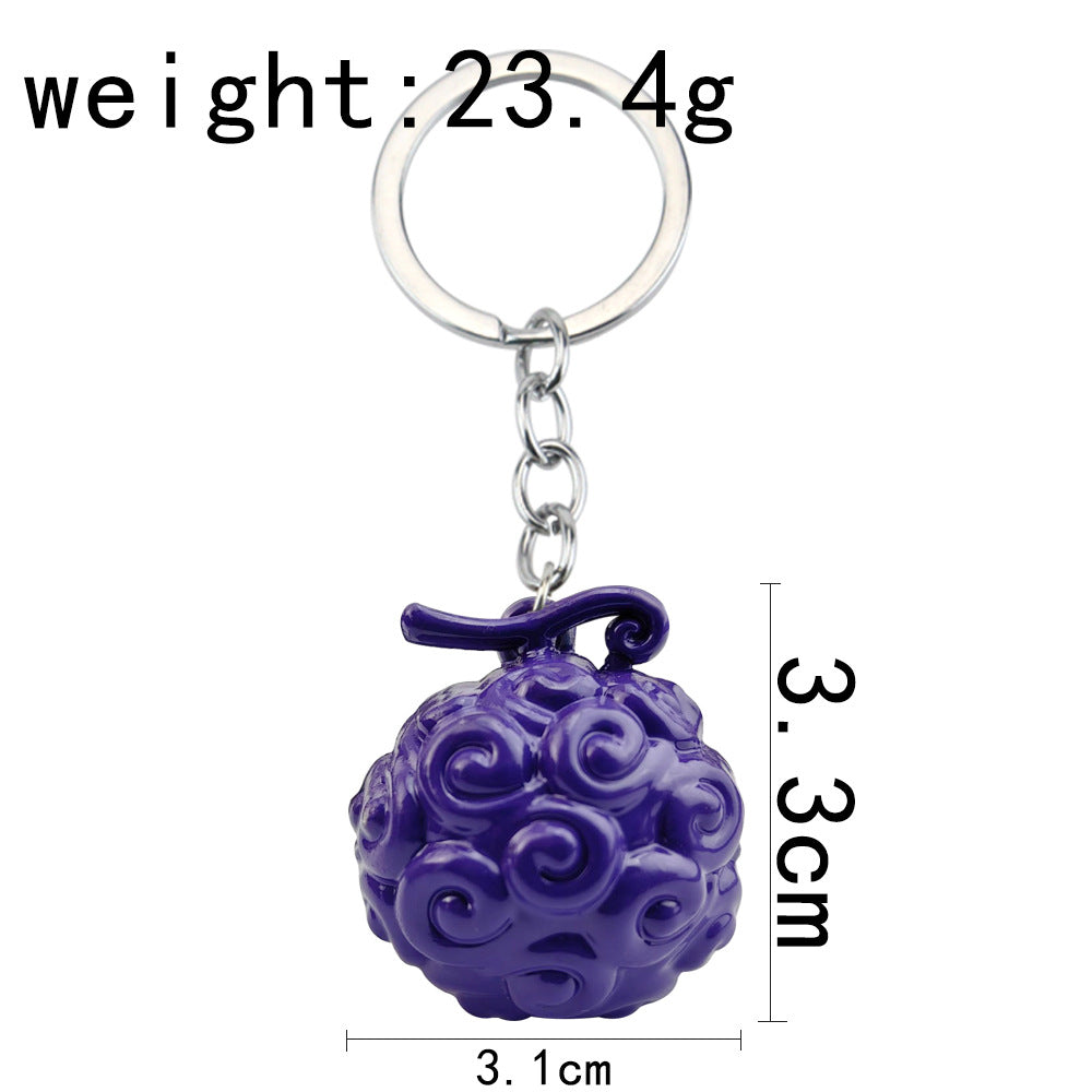 Luffy Devil Fruit Keychain Pendant