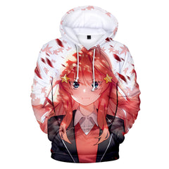 Trendy Anime Digital Print Pullover Hoodie