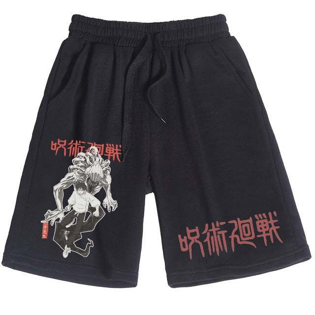 Casual Anime Sports Men's Loose Shorts