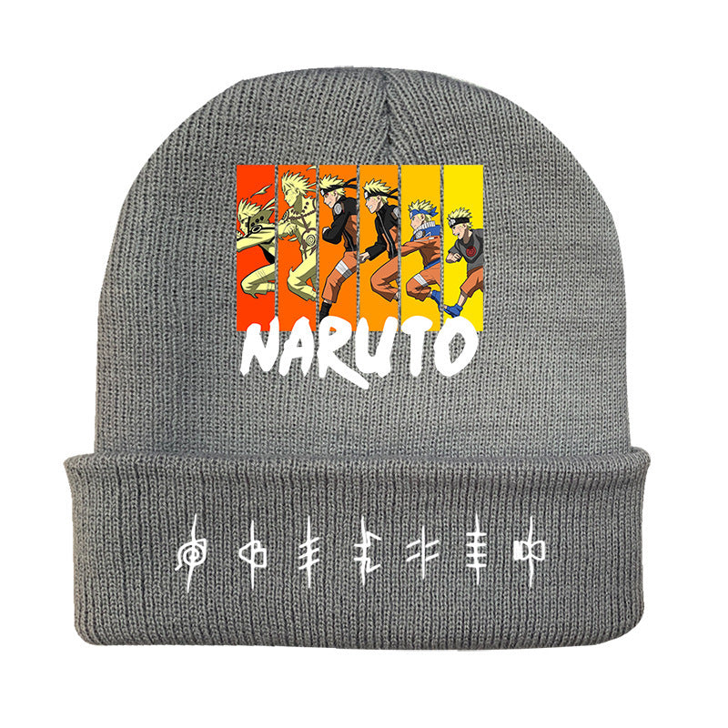 Versatile Anime Print Knitted Hat