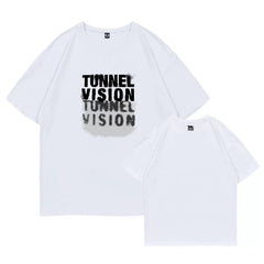 TUNNEL VISION Printed Round Neck Cotton T-shirt