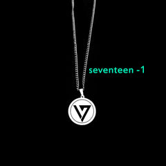 KPOP LOGO Round Pendant Necklace