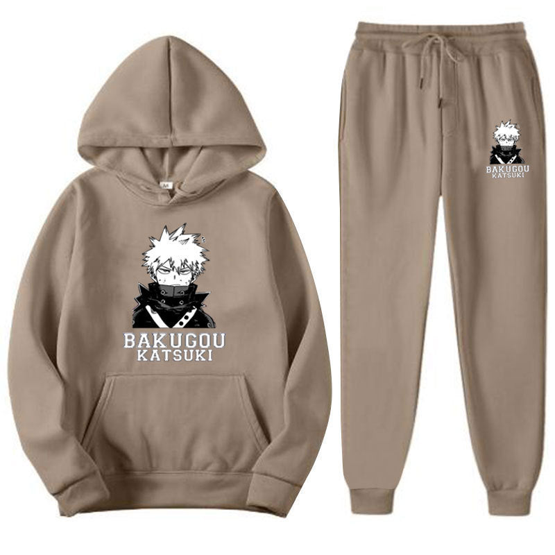 Casual Anime Bakugou Sports Hoodie Pants Suit