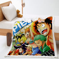 Anime Digital Print Coral velvet Blanket