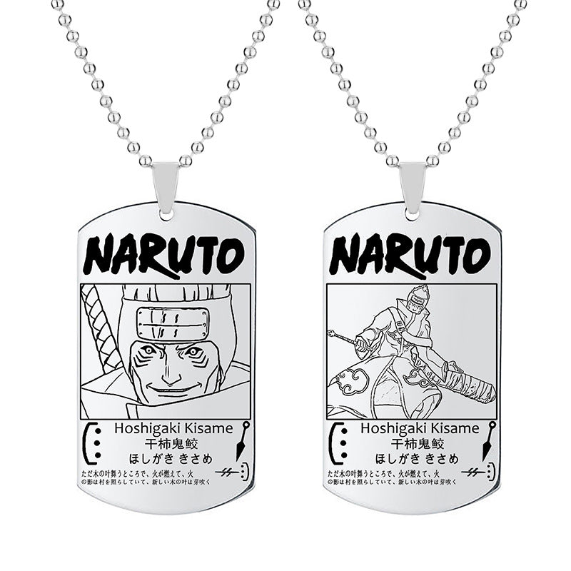 Trendy Sasuke Tag Pendant Necklace