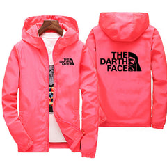 Cool The Darth Face Zip Up Hooded Trench Jacket