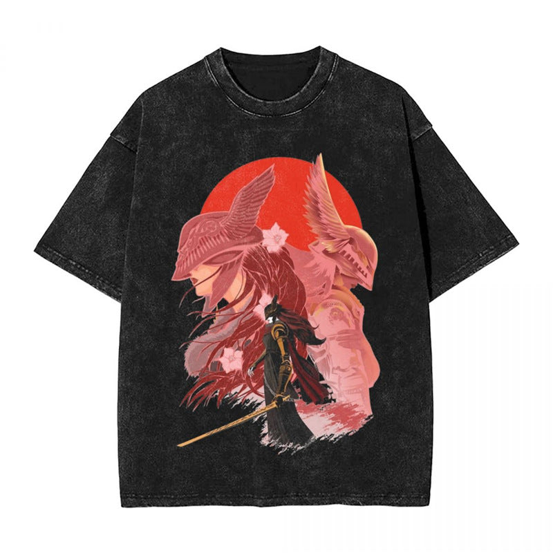 Unisex Video Game Character Graphic Vintage T-Shirt