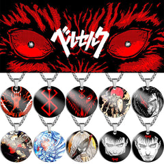 Cool Anime Stainless Steel Round Necklace