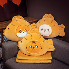 Adorable Animals Taiyaki Cookies With Blanket Inlcuded