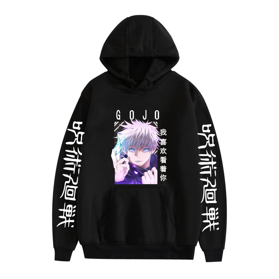 Unisex Anime Graphic Printed Pullover Hoodie