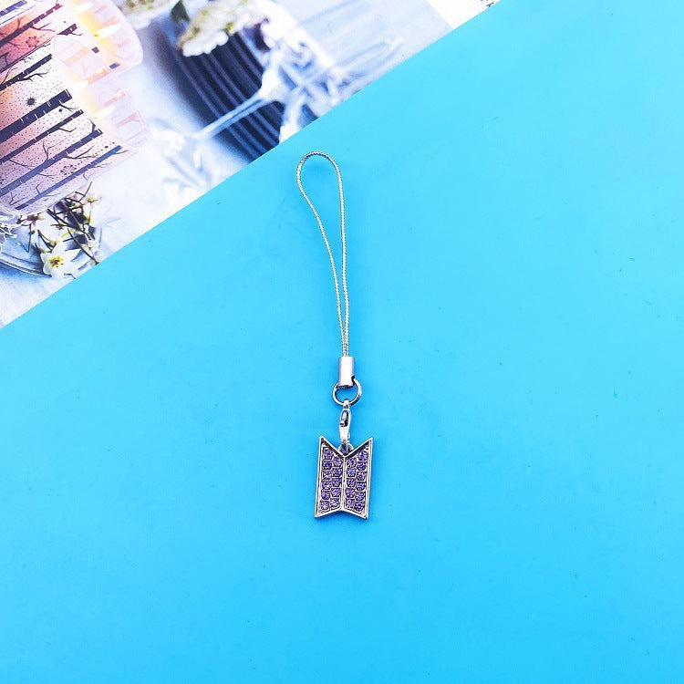 Bangtan Boys Army Zirconia Necklace Pendant Earrings for Fans Jewelry
