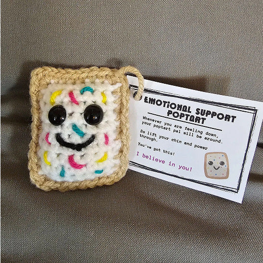 Emotional Support PopTart Keychain Pendant