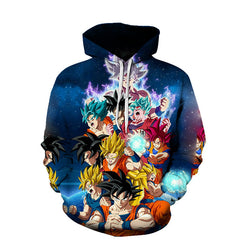 Unisex Anime Digital Print Casual Hoodie