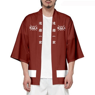 Unisex Anime Cos 3D Printed Kimono Cloak