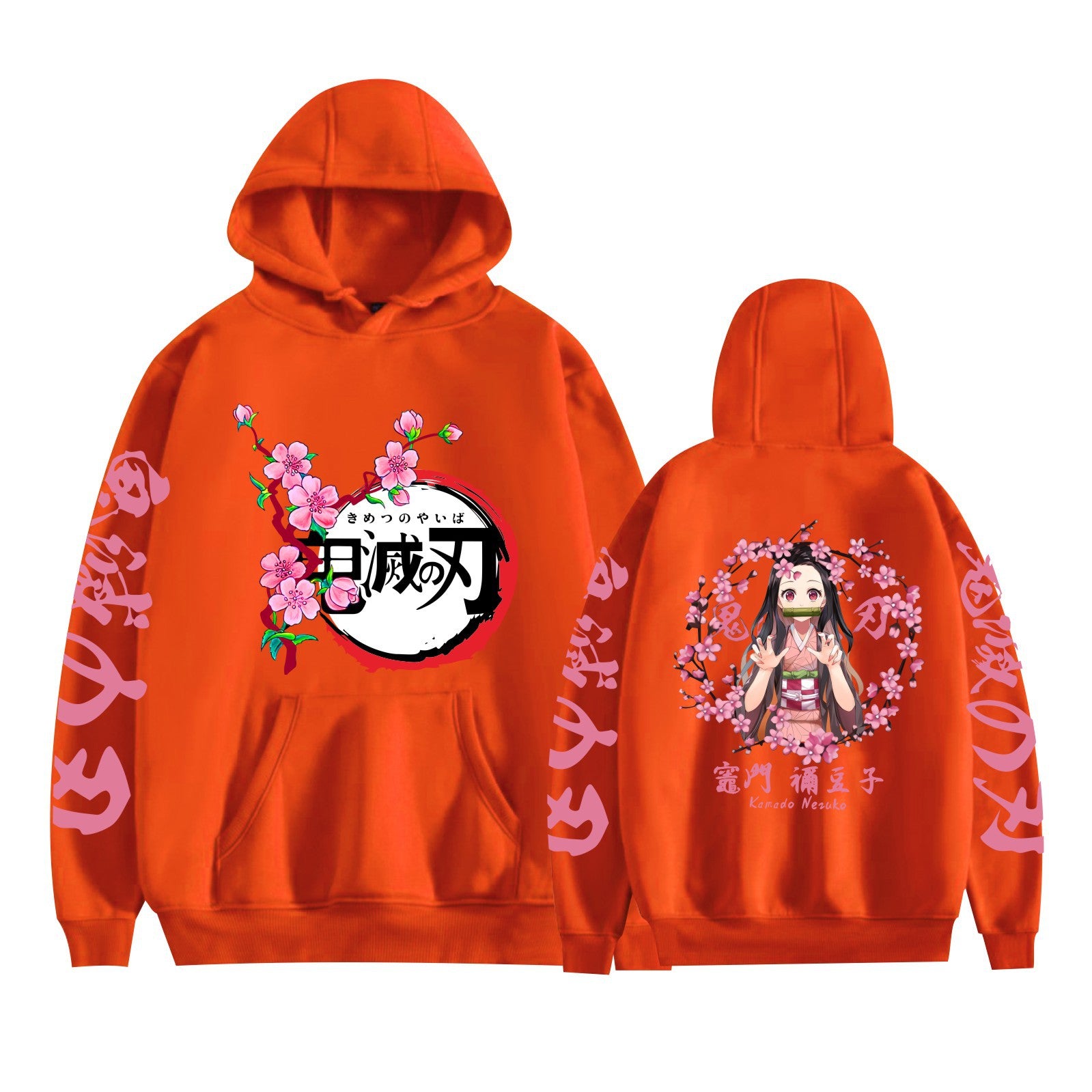 Casual Anime Graphic Print Pullover Hoodie