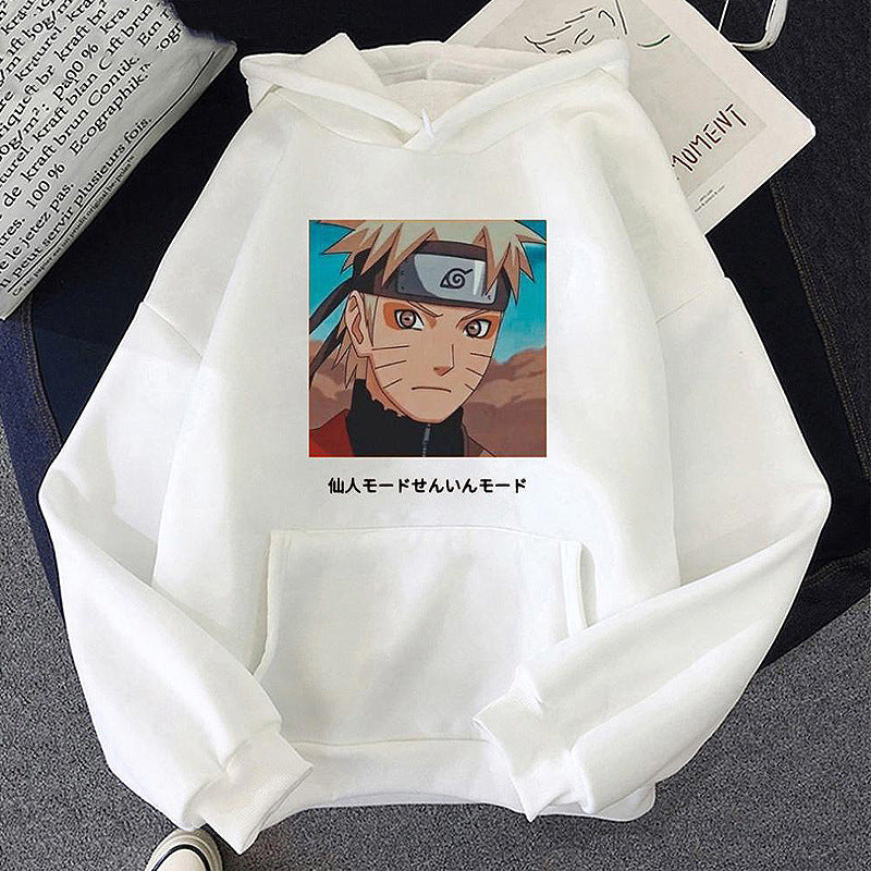 Unisex Casual Anime Graphic Long-sleeved Hoodie