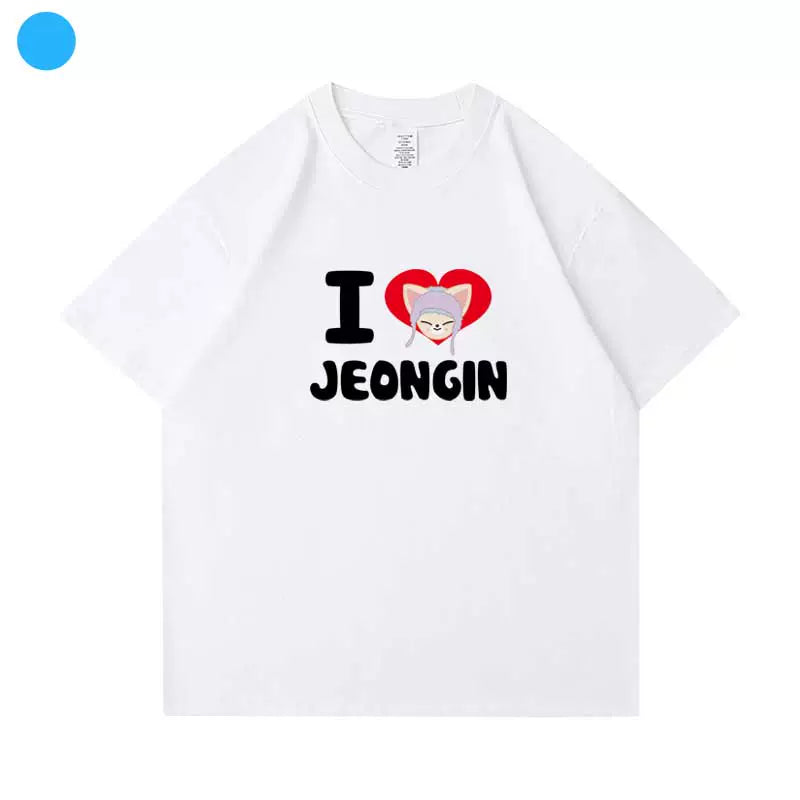 Kpop Letter Printed Short Sleeve T-Shirt