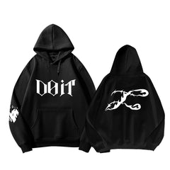 SKZ Do It Logo Printed Thin Hoodie