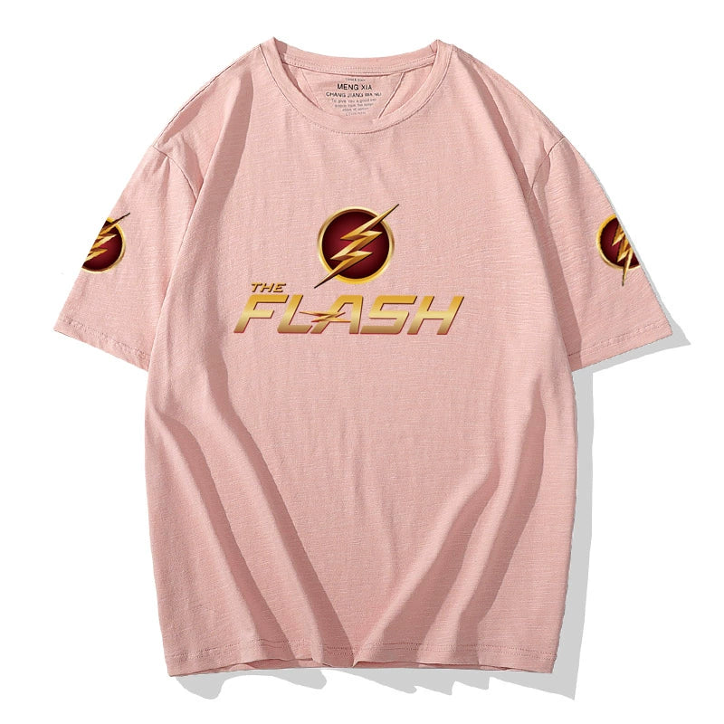 Unisex Flash Graphic Short Sleeve Crew Neck T-shirt