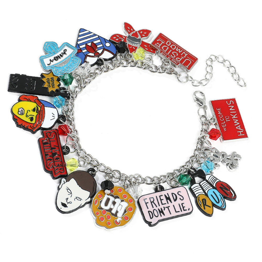 TV Pattern Pendant Bracelet