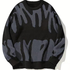 Women's Color Block Crew Neck Sweater
