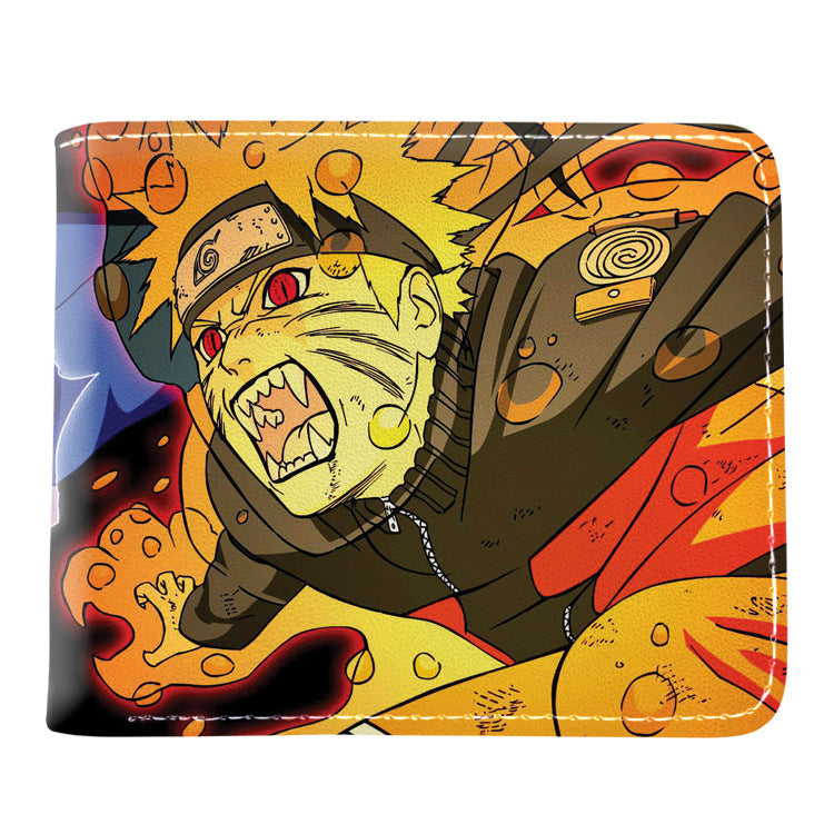 Trendy Anime Sasuke Folding Wallet