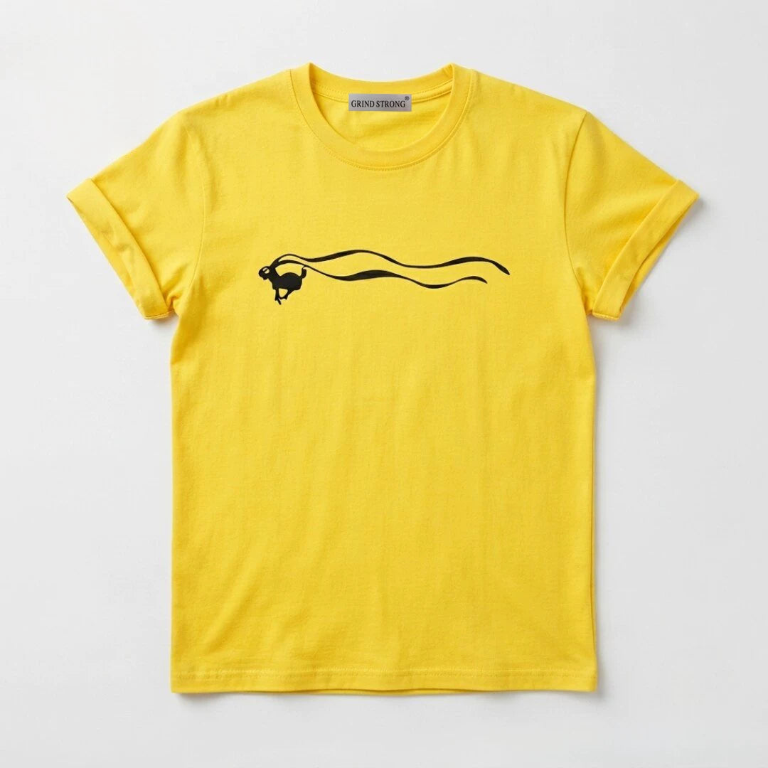KEONHO Same Yellow Short-sleeved Trendy Top