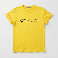 KEONHO Same Yellow Short-sleeved Trendy Top