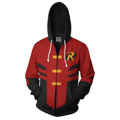 Robin 3D Printed Zipper Cosplay Hoodie