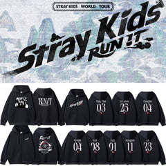 SKZ RUN IT TOUR Printed Zipper Hoodie