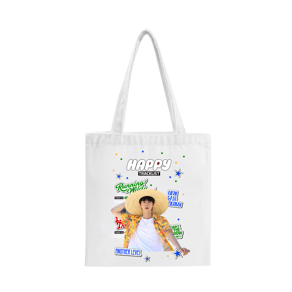 KPOP Poster Print Zipper Handbag