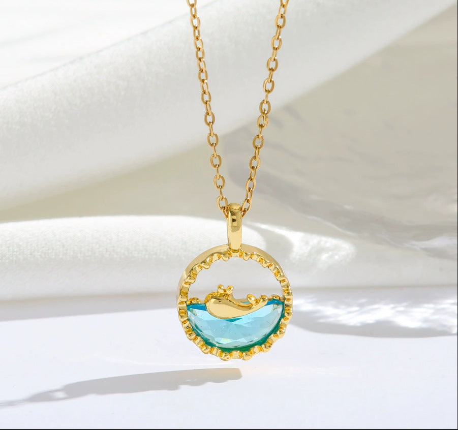Blue Whale Necklace