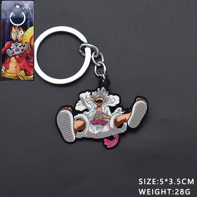 Cute Luffy Necklace Keychain Pendant