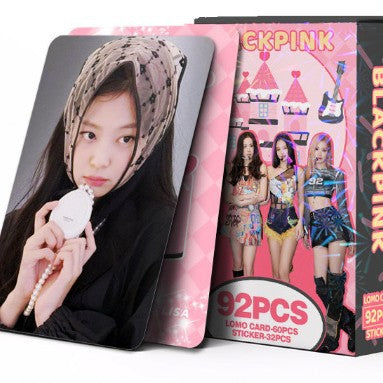 92 Kpop Jisoo Jennie LOMO Cards