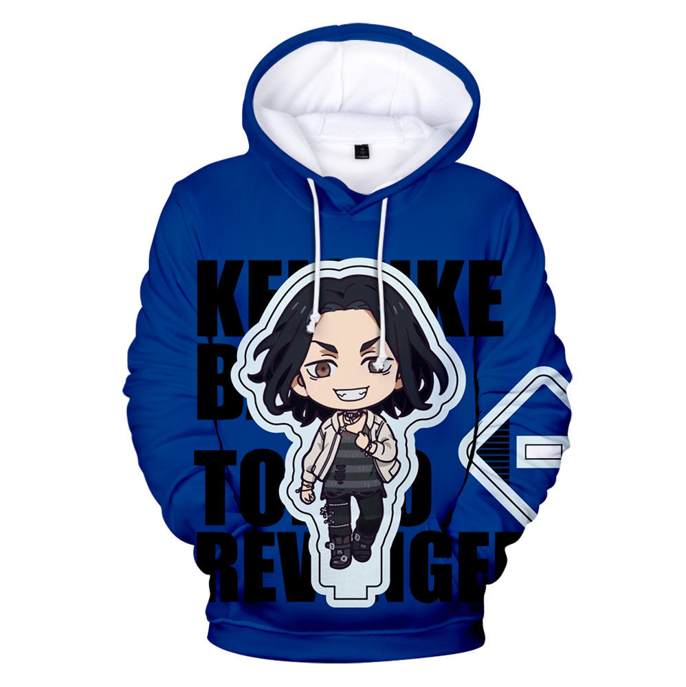 Unisex Cute Anime Digital Loose Hoodie