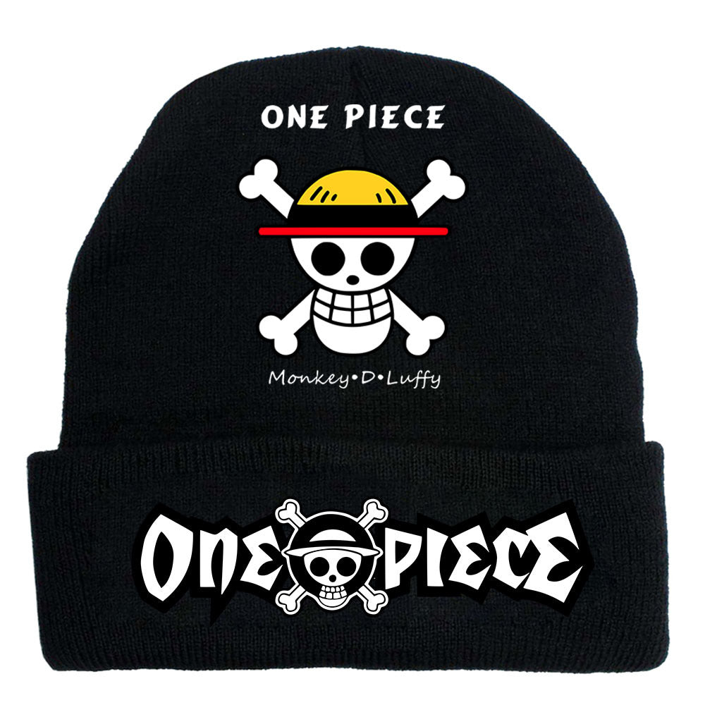 Trendy Luffy Print Knitted Hat