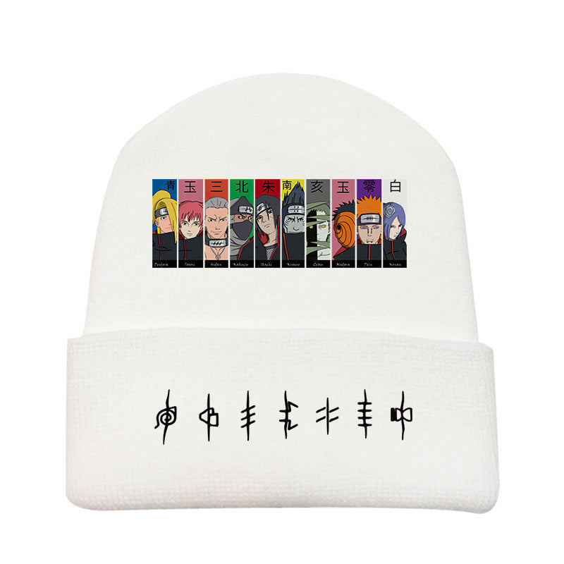 Versatile Anime Print Knitted Hat