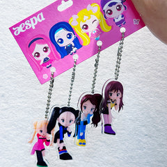 AE Acrylic Pendant Keyring Accessories Set